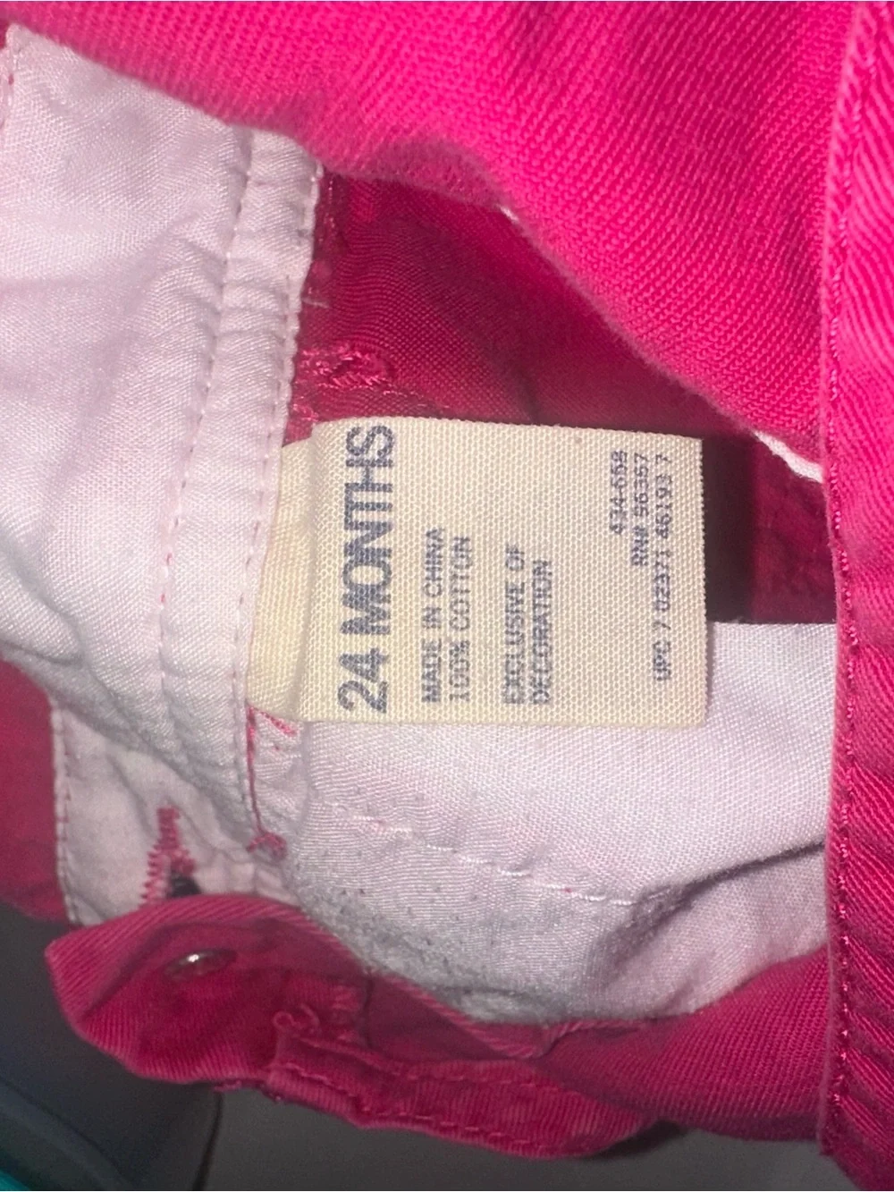 Y2K OshKosh B'gosh Girls' Pink Floral Embroidered Overalls Size 24 Months